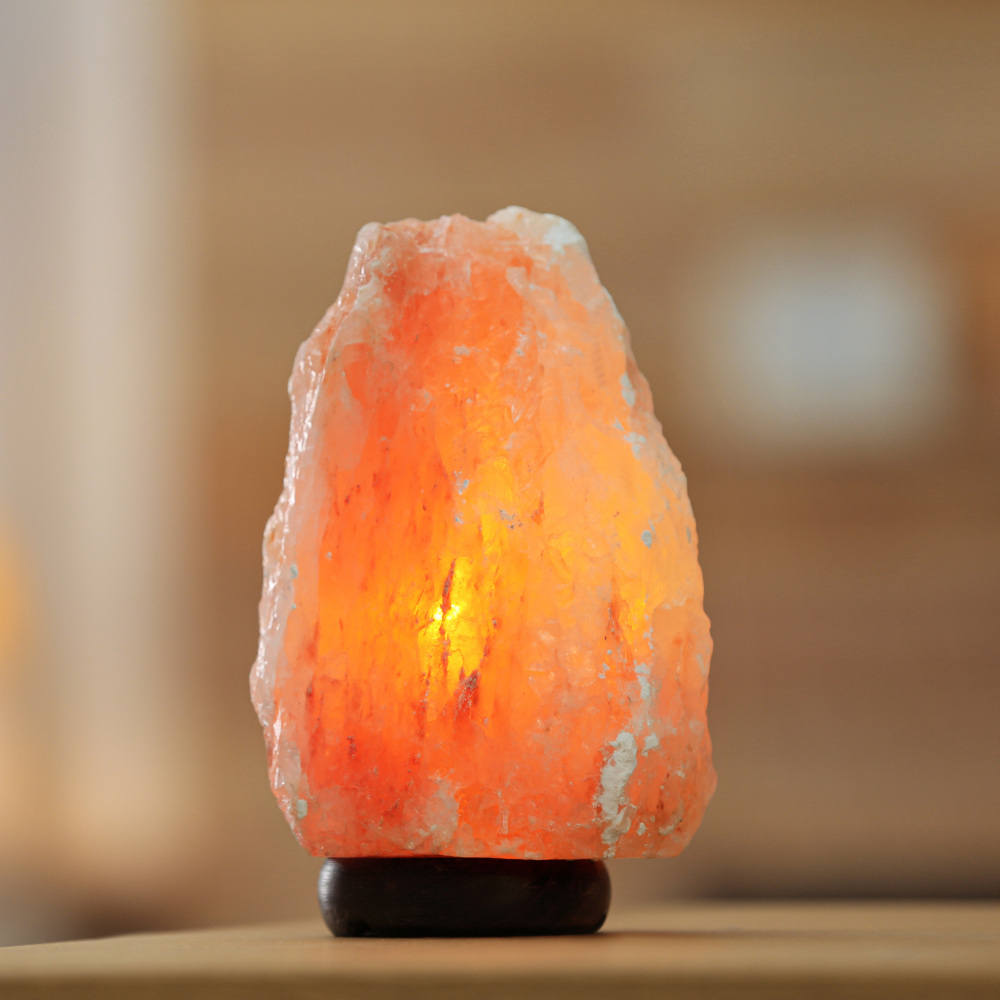 Himalaya Saltlampe 2-4 kg. med træfod