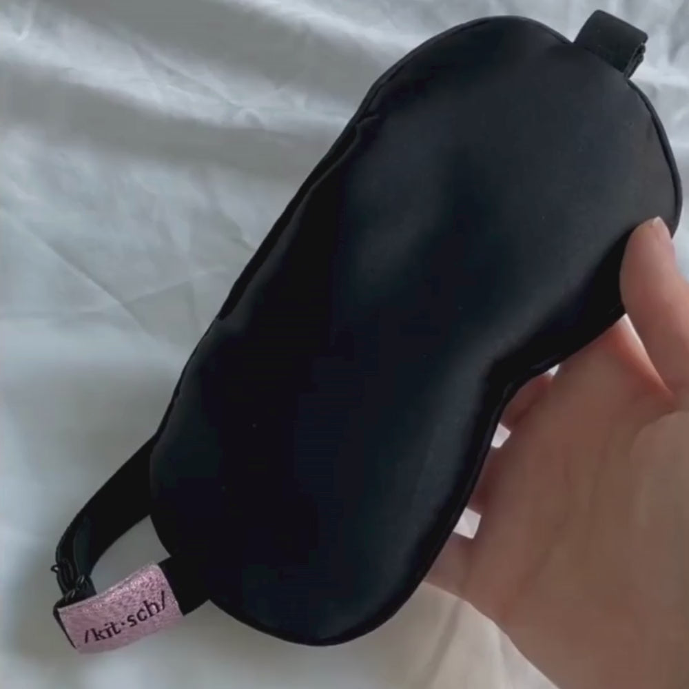 KITSCH - Satin øjenmaske med lavendel